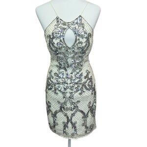 Primavera Beaded and Sequin Embellished Dress